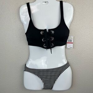 NWT MICHAEL Michael Kors Two Piece Matching Bikini and Bottoms Size XS